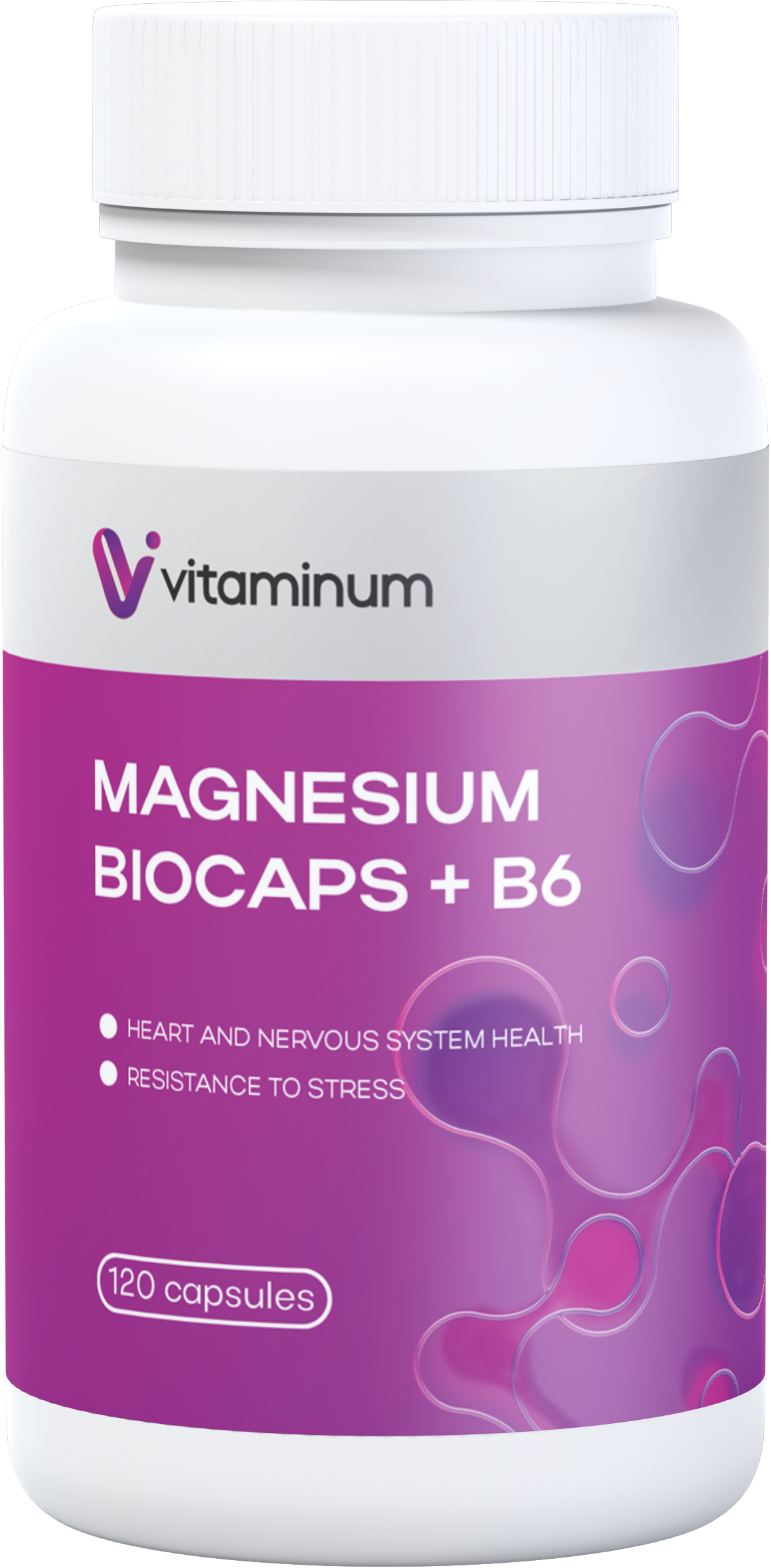 Vitaminum "МАГНИЙ БИОКАПС + витамин В6" 800 мг 120 капсул