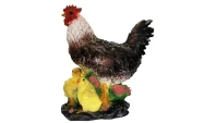 Фигура садовая Курица с цыплятами, Н-34см1